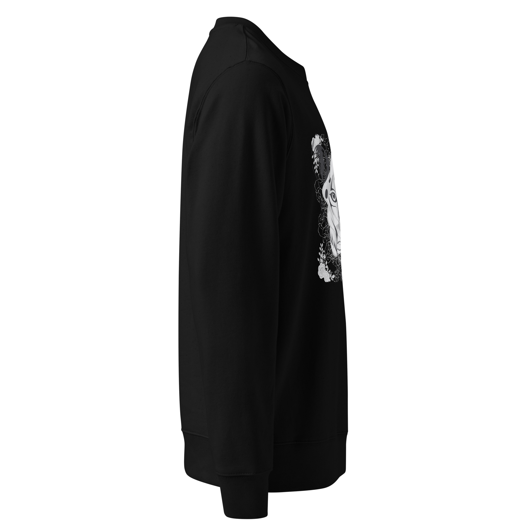 Xan Yves Zili's "Lioness Elegance" Premium Essential Eco Sweatshirt.