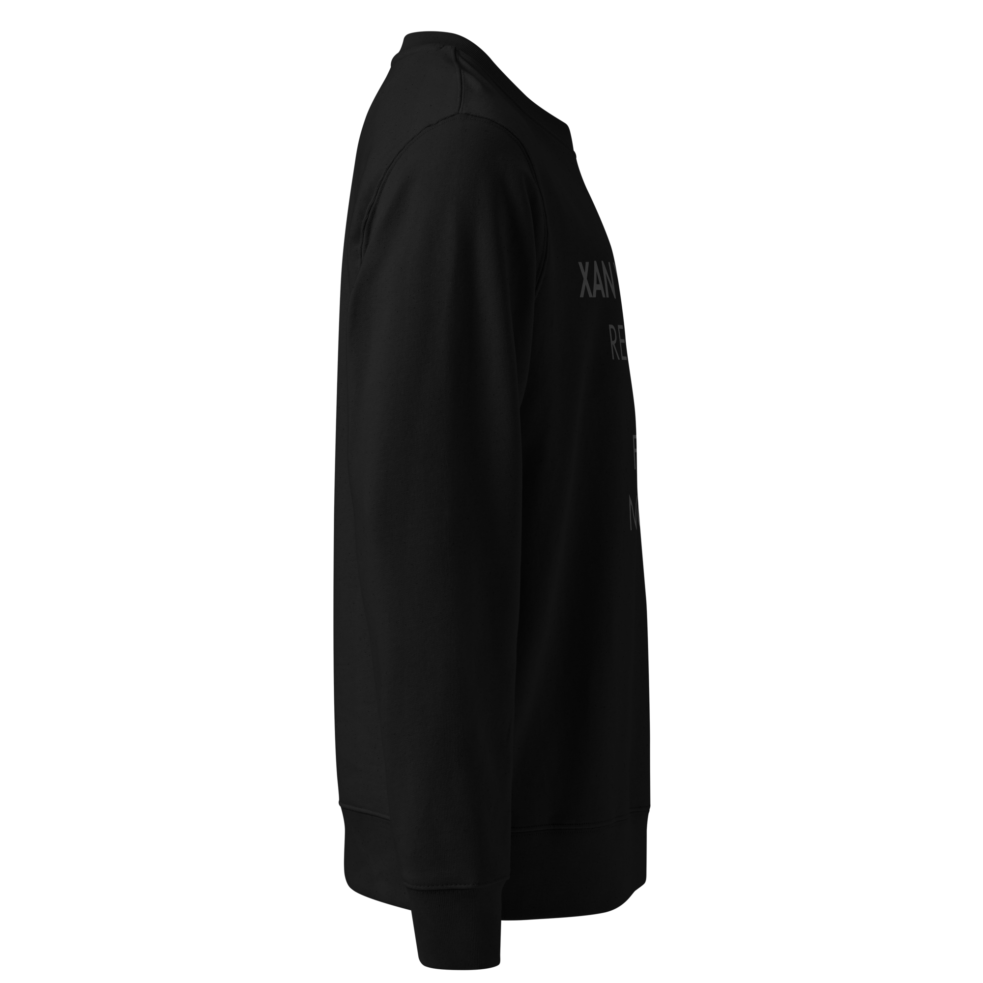 Xan Yves Zili's "Respect All Fear None" Essential Eco sweatshirt