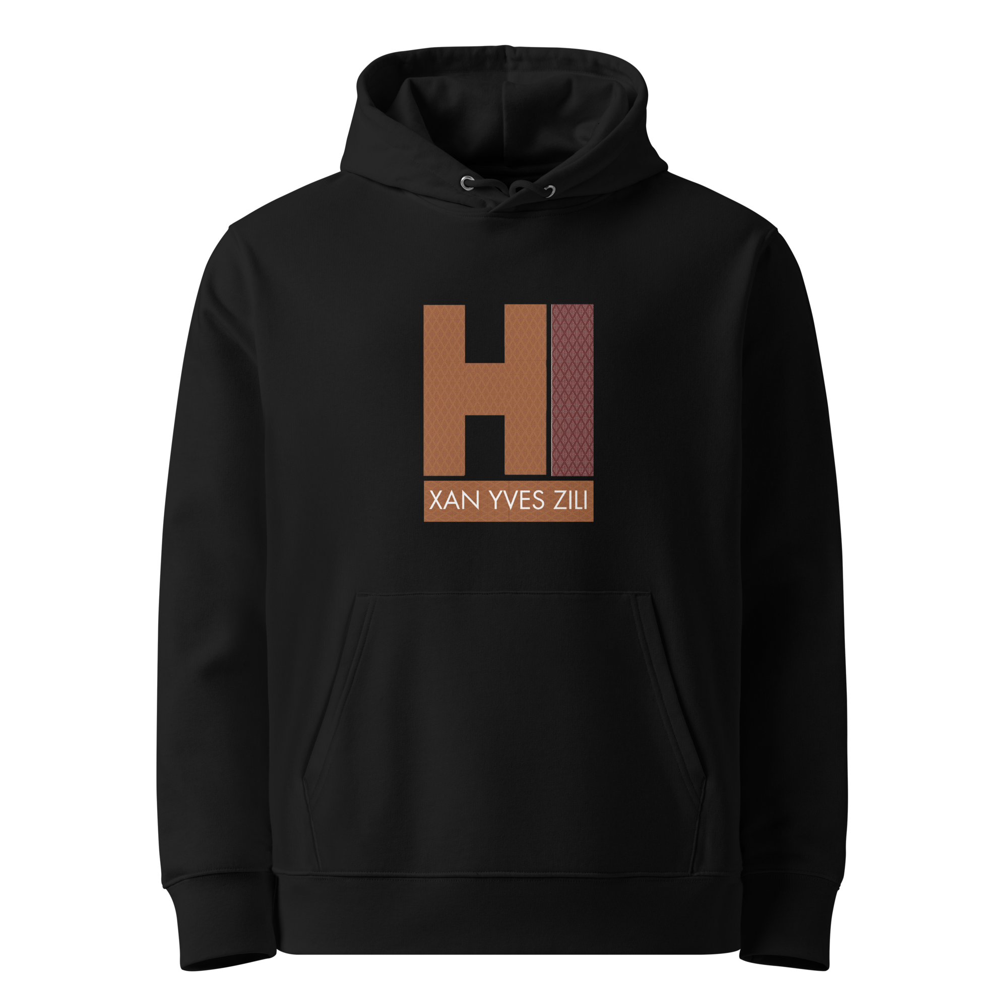 Xan Yves Zili's "HI" Premium Essential Eco Heavyweight Hoodie