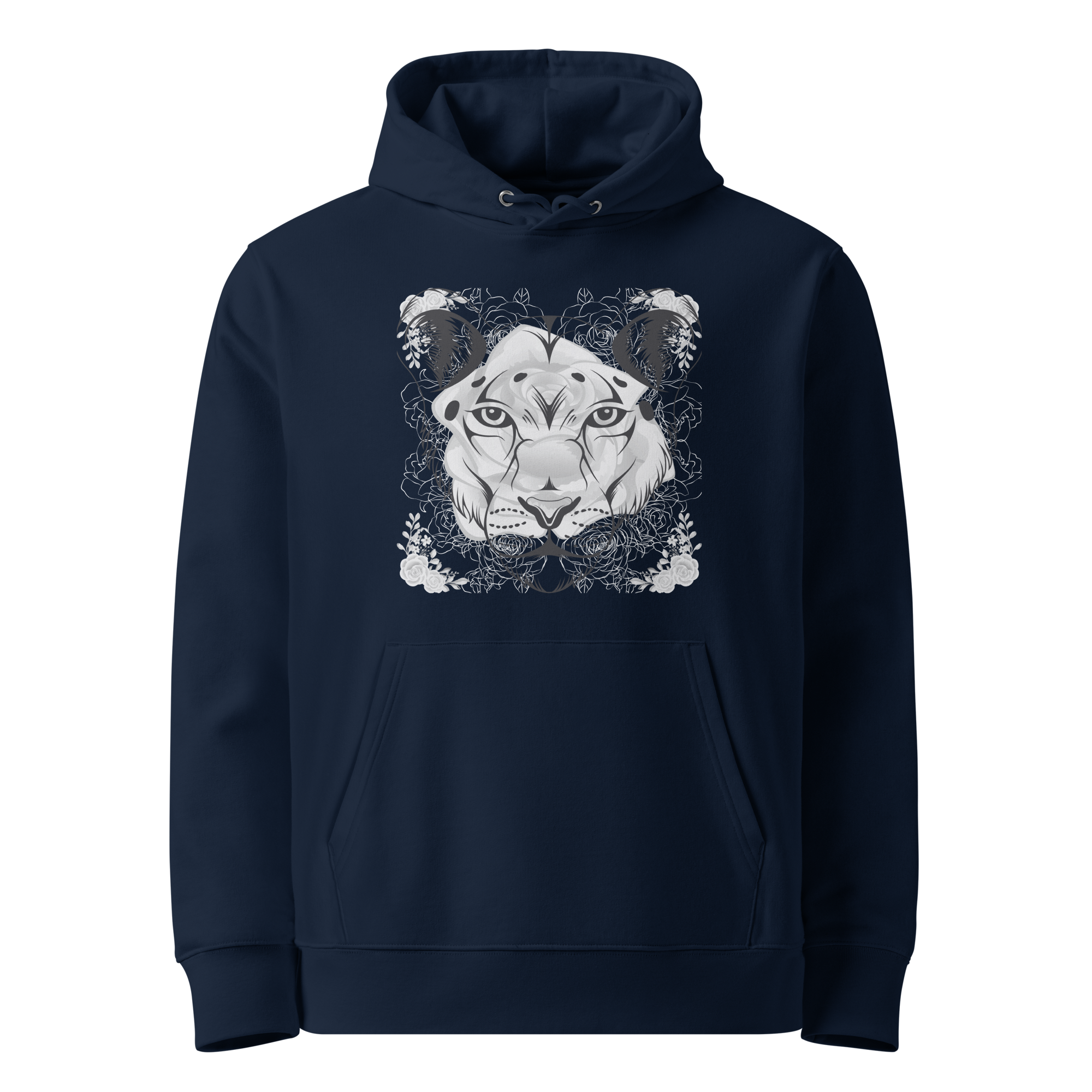 Xan Yves Zili's "Lioness Elegance" Essential Eco Hoodie