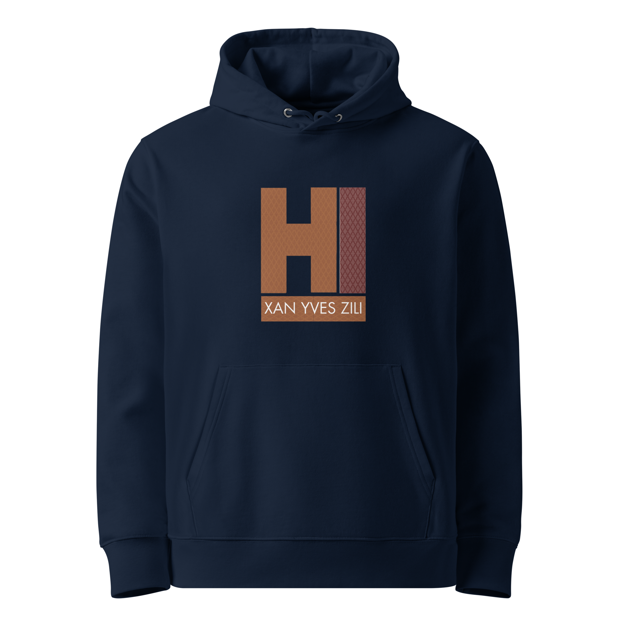 Xan Yves Zili's "HI" Premium Essential Eco Heavyweight Hoodie