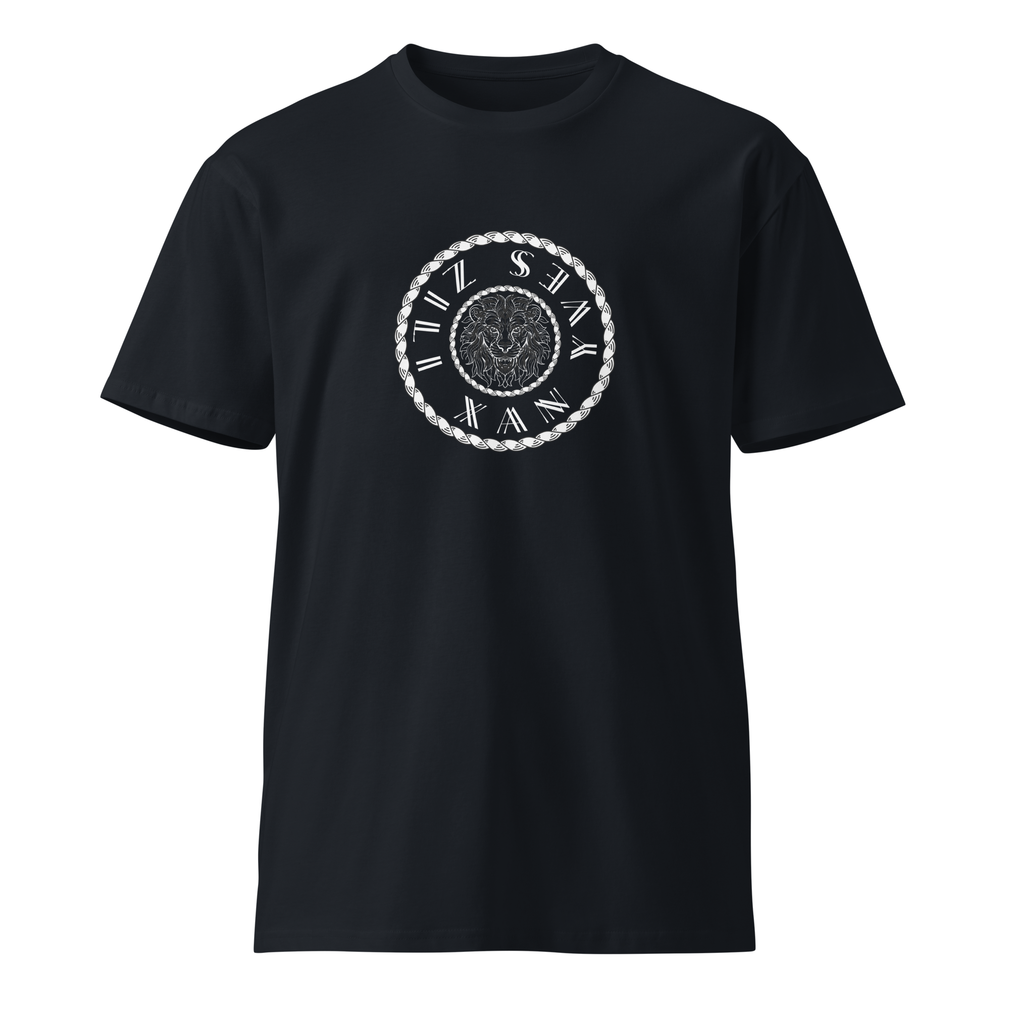 XYZ's Leo t-shirt.
