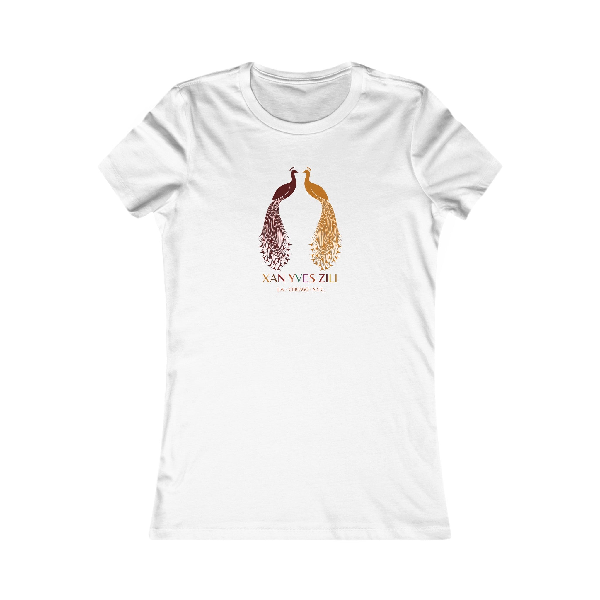 Xan Yves Zili 'Courting Peacocks' Elegance Tee