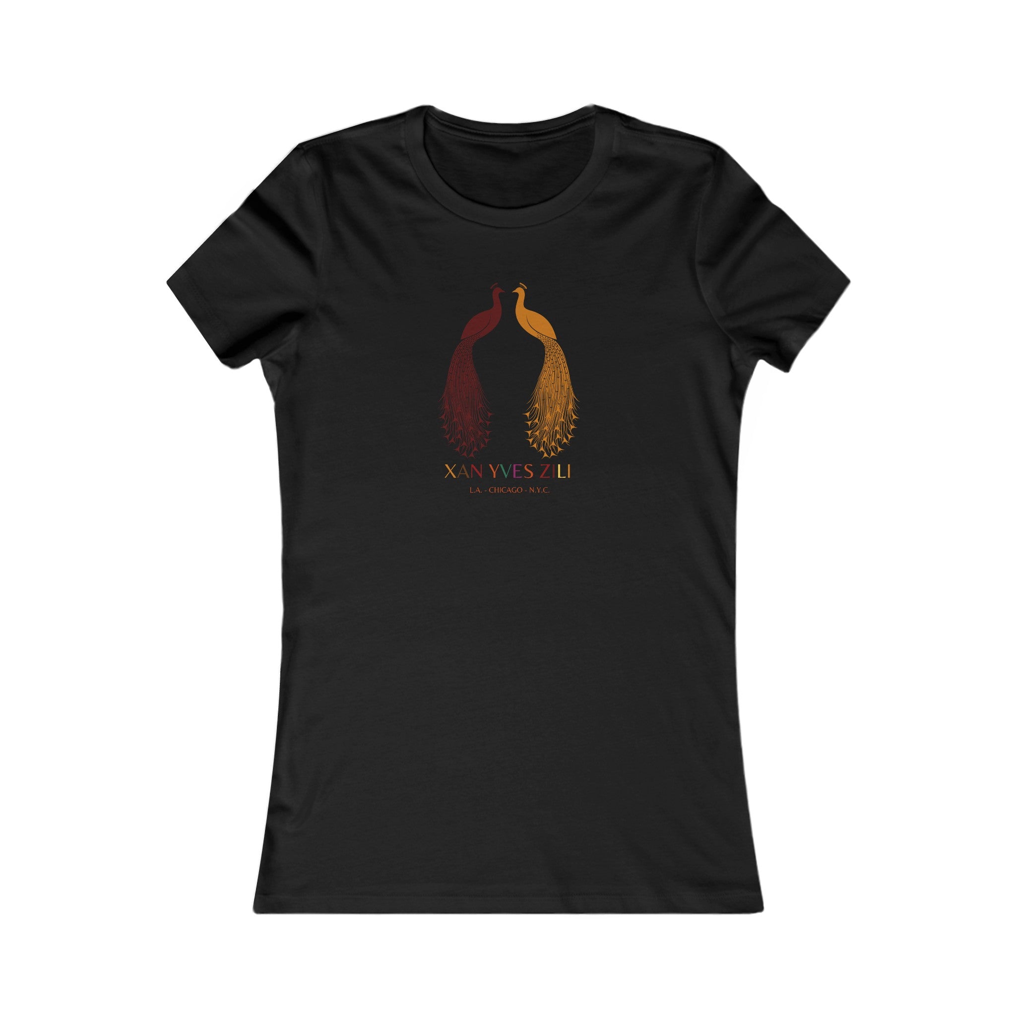 Xan Yves Zili 'Courting Peacocks' Elegance Tee