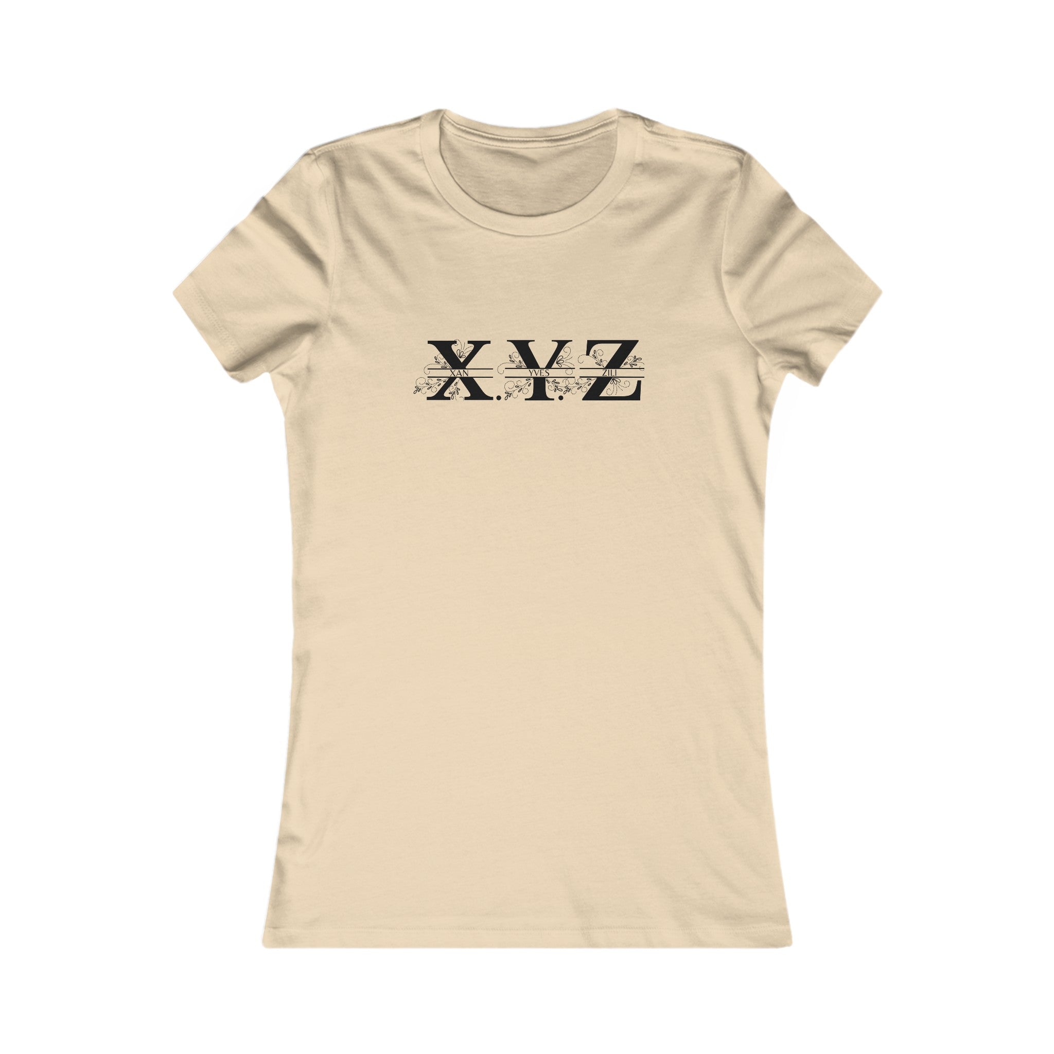 XYZ - Elegant Monogram Signature Tee