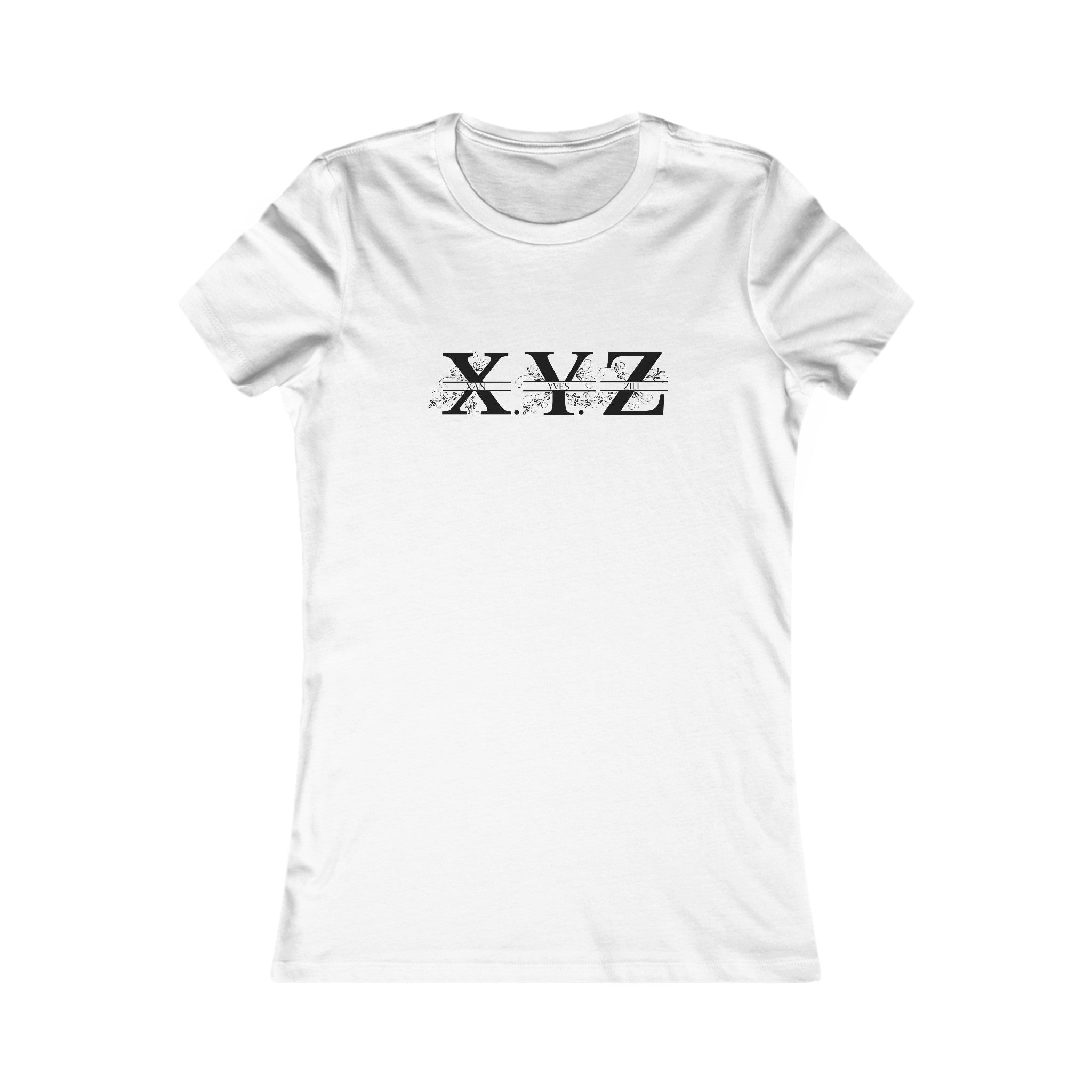 XYZ - Elegant Monogram Signature Tee