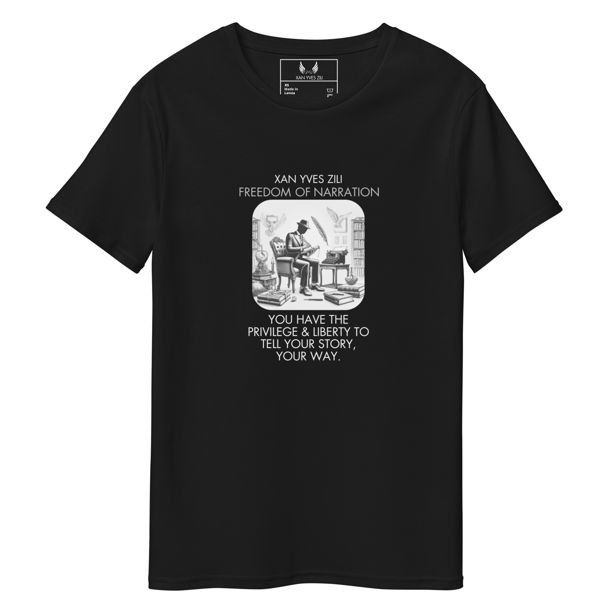 XAN YVES ZILI'S FREEDOM OF NARRATION - PIMA COTTON PREMIUM T-SHIRT