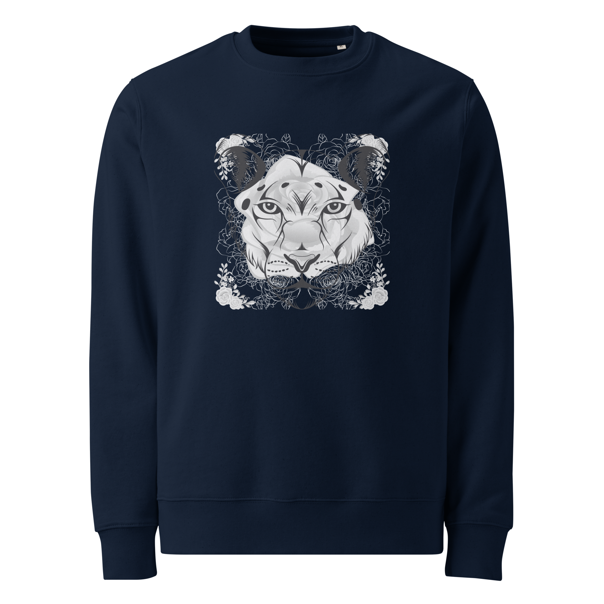 Xan Yves Zili's "Lioness Elegance" Premium Essential Eco Sweatshirt.