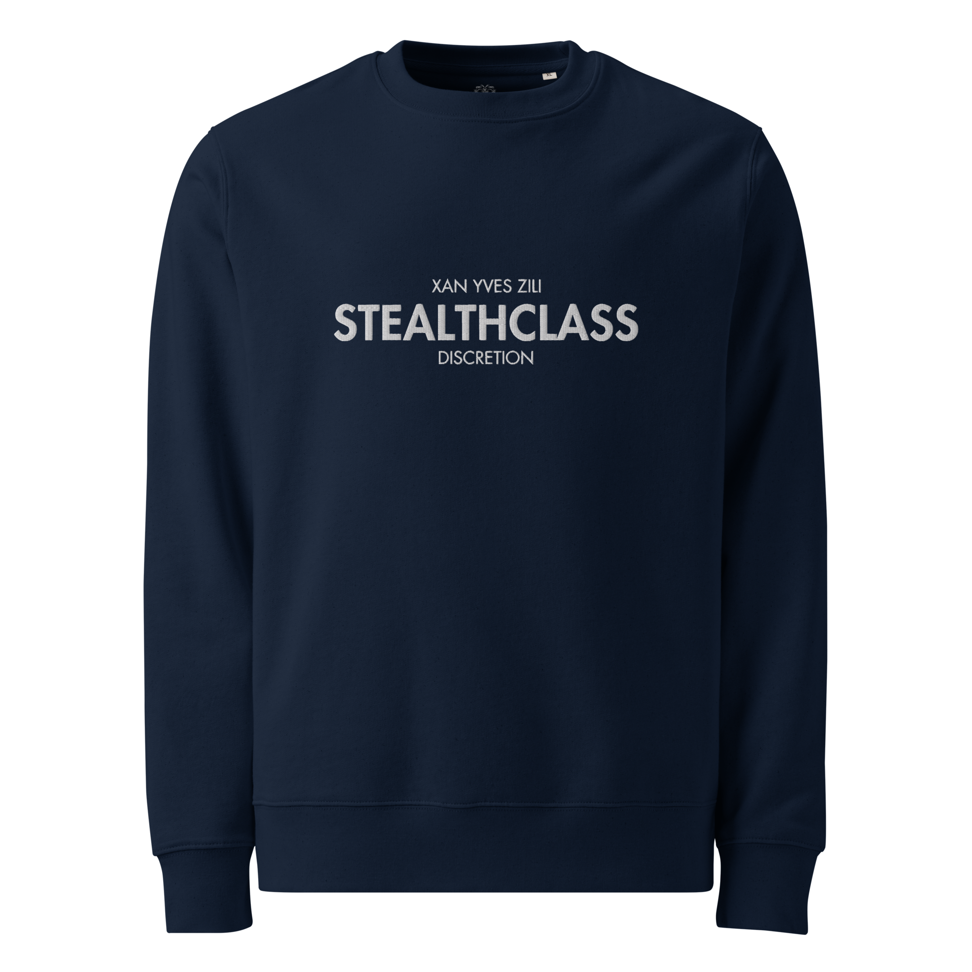 Xan Yves Zili's "StealthClass: Discretion" Premium Essential Eco Embroidered Sweatshirt