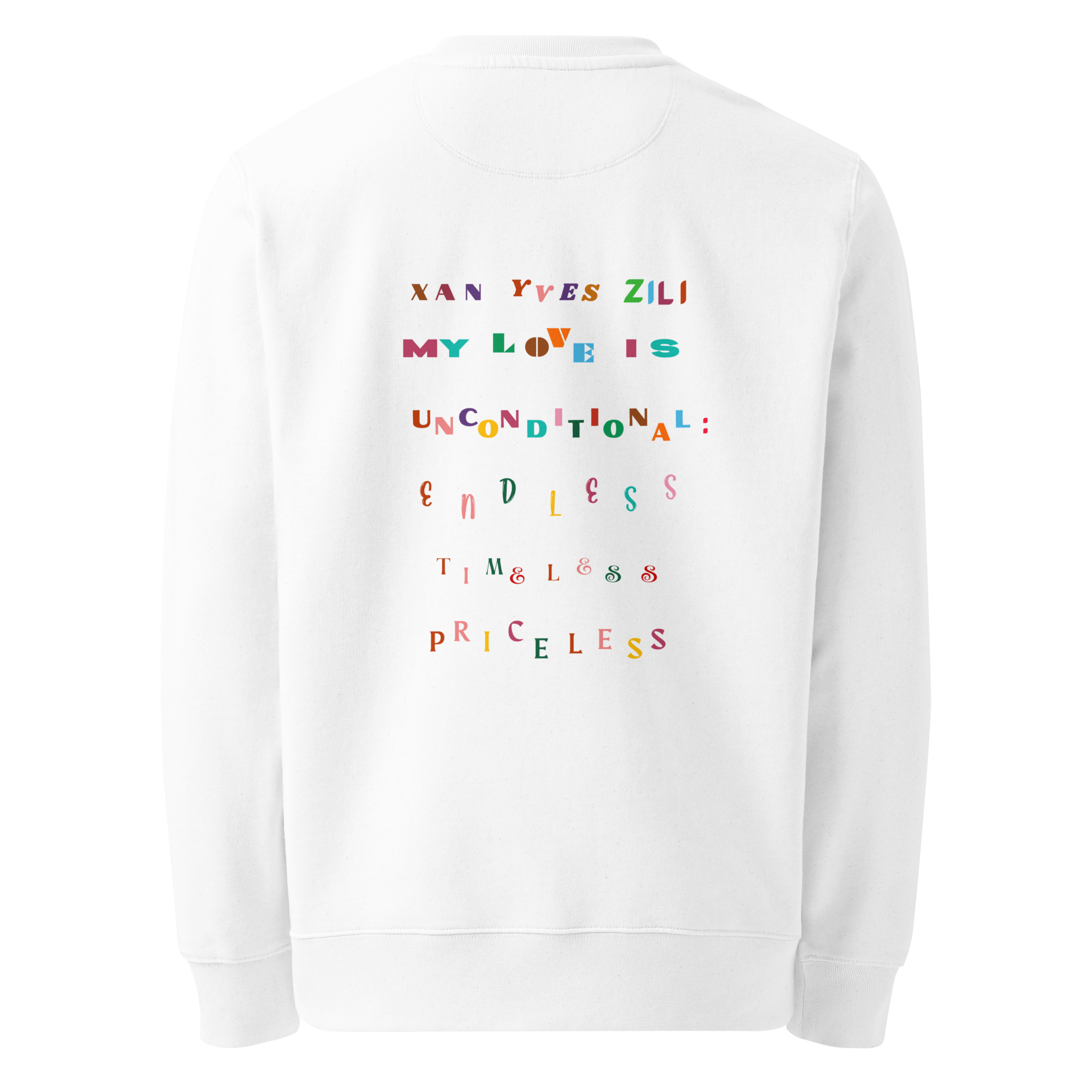 Xan Yves Zili's "The Unconditional Pledge" Premium Essential Eco Sweatshirt
