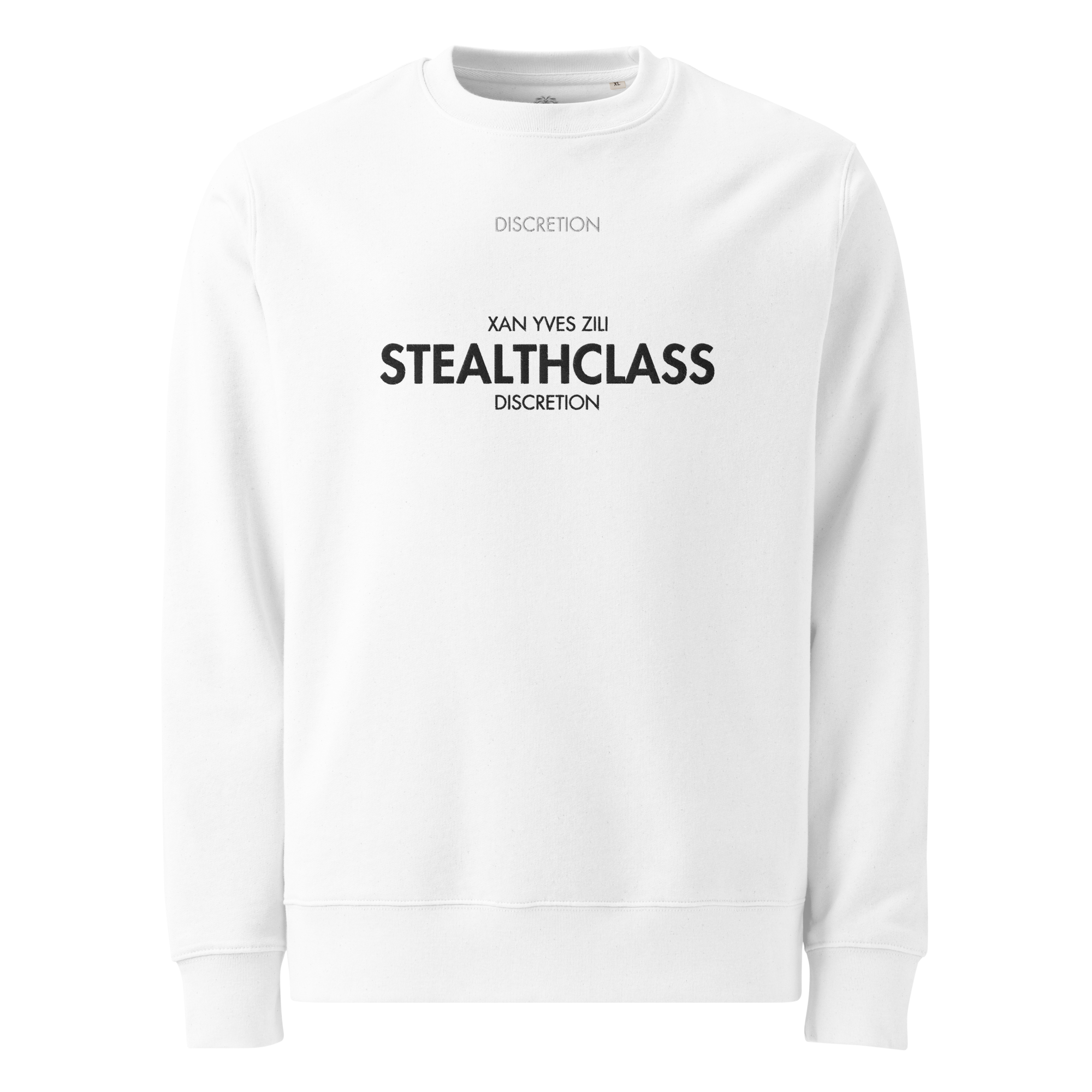 Xan Yves Zili's "StealthClass: Discretion" Premium Essential Eco Embroidered Sweatshirt