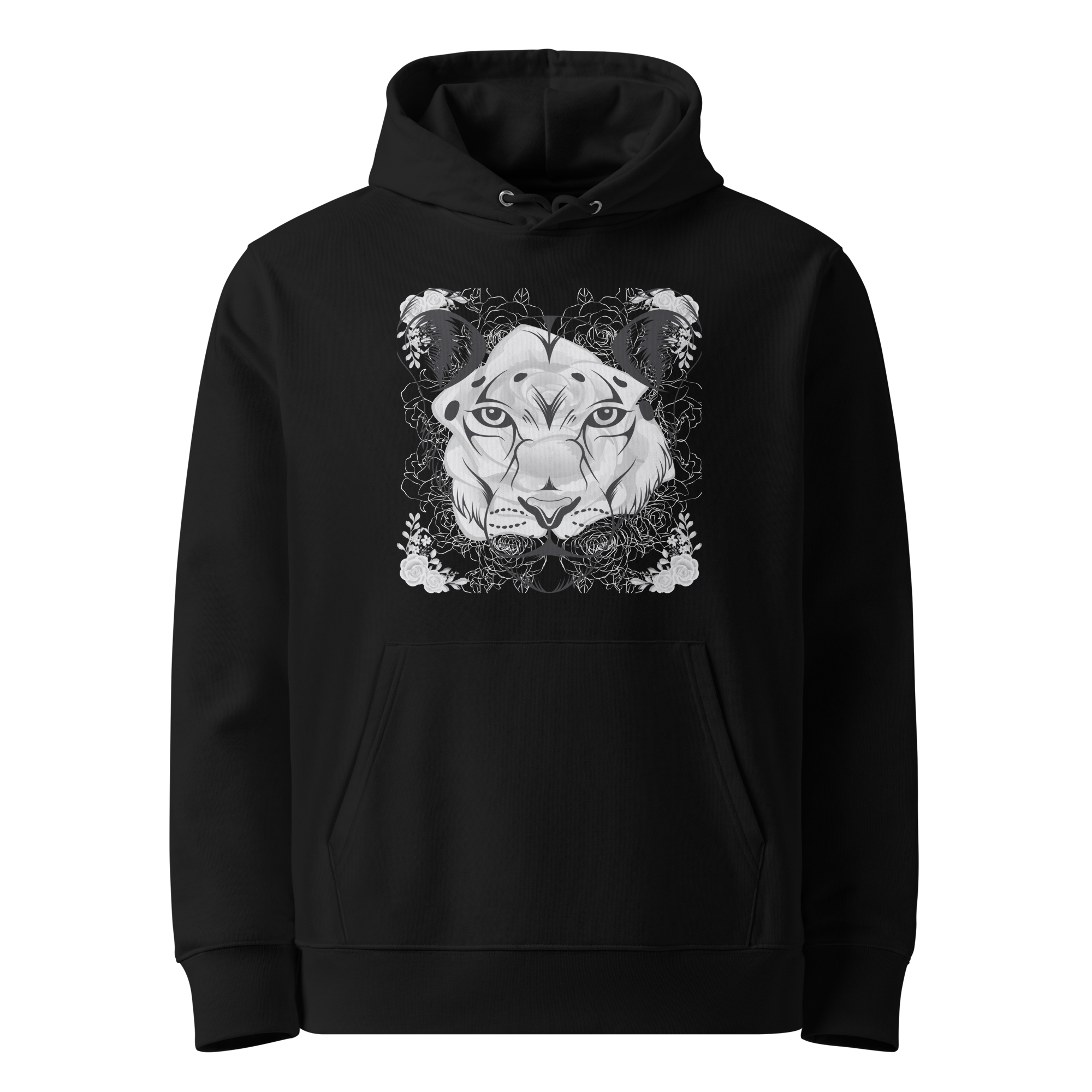 Xan Yves Zili's "Lioness Elegance" Essential Eco Hoodie