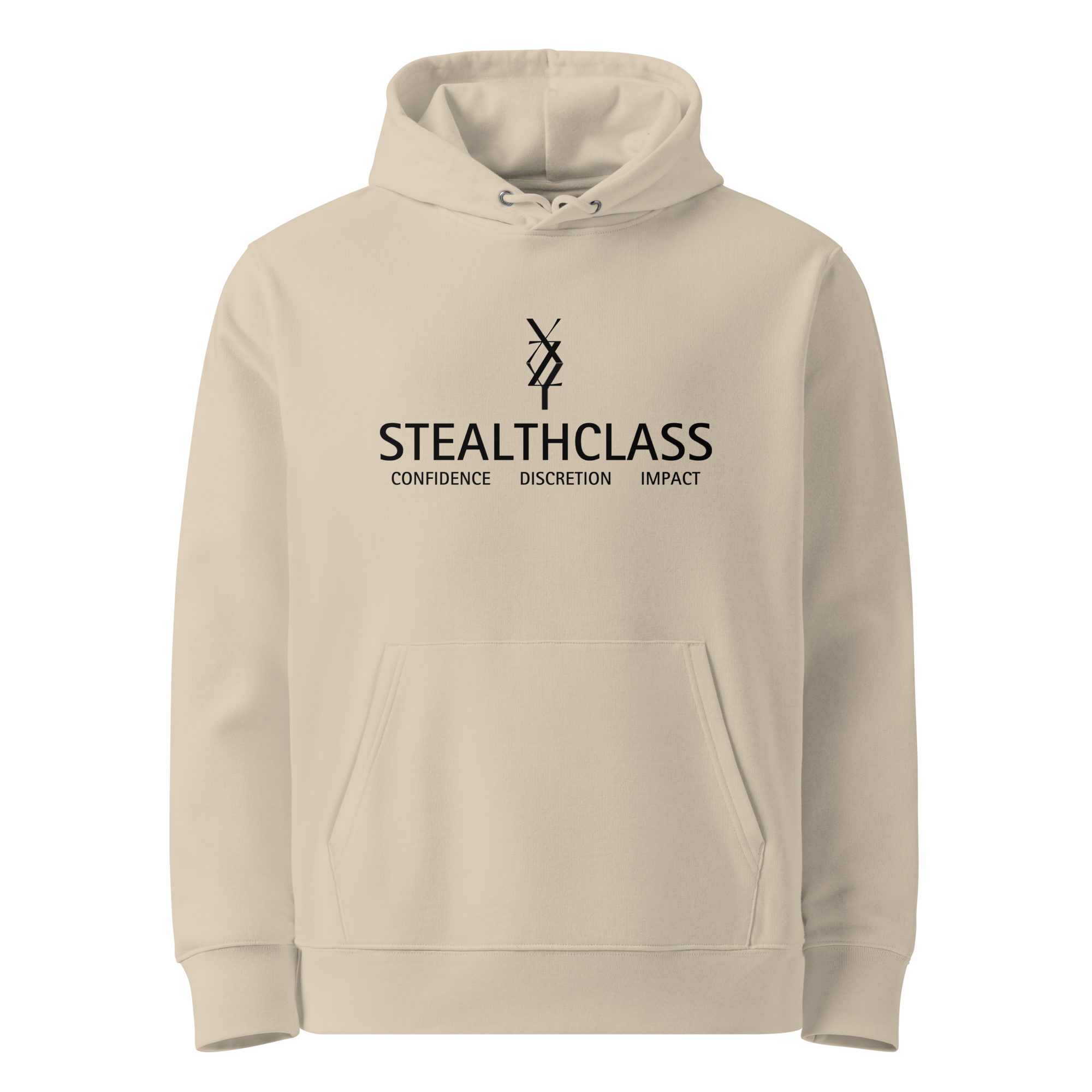 Xan Yves Zili's "StealthClass: Confidence, Discretion and Impact" Essential Eco Hoodie.