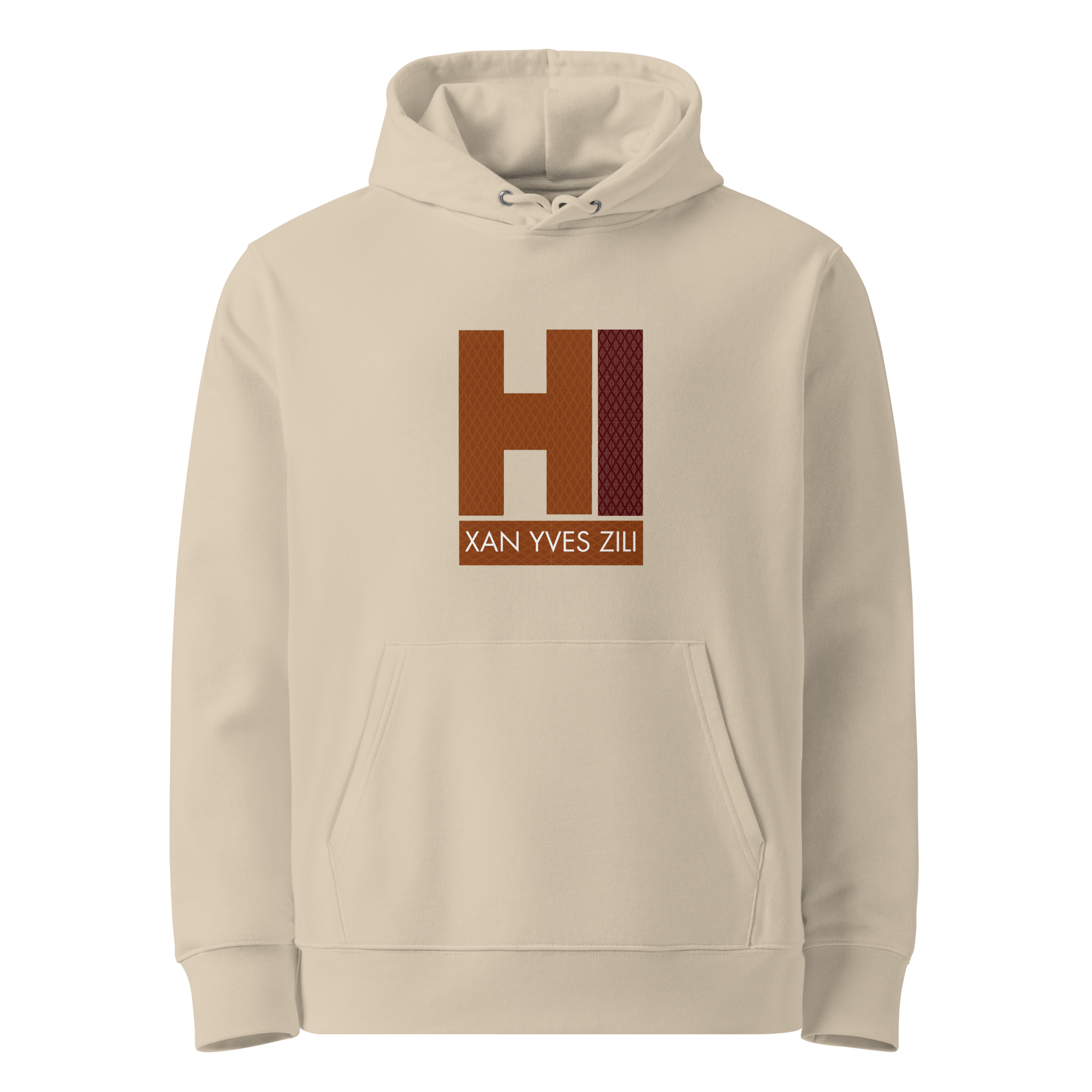 Xan Yves Zili's "HI" Premium Essential Eco Heavyweight Hoodie