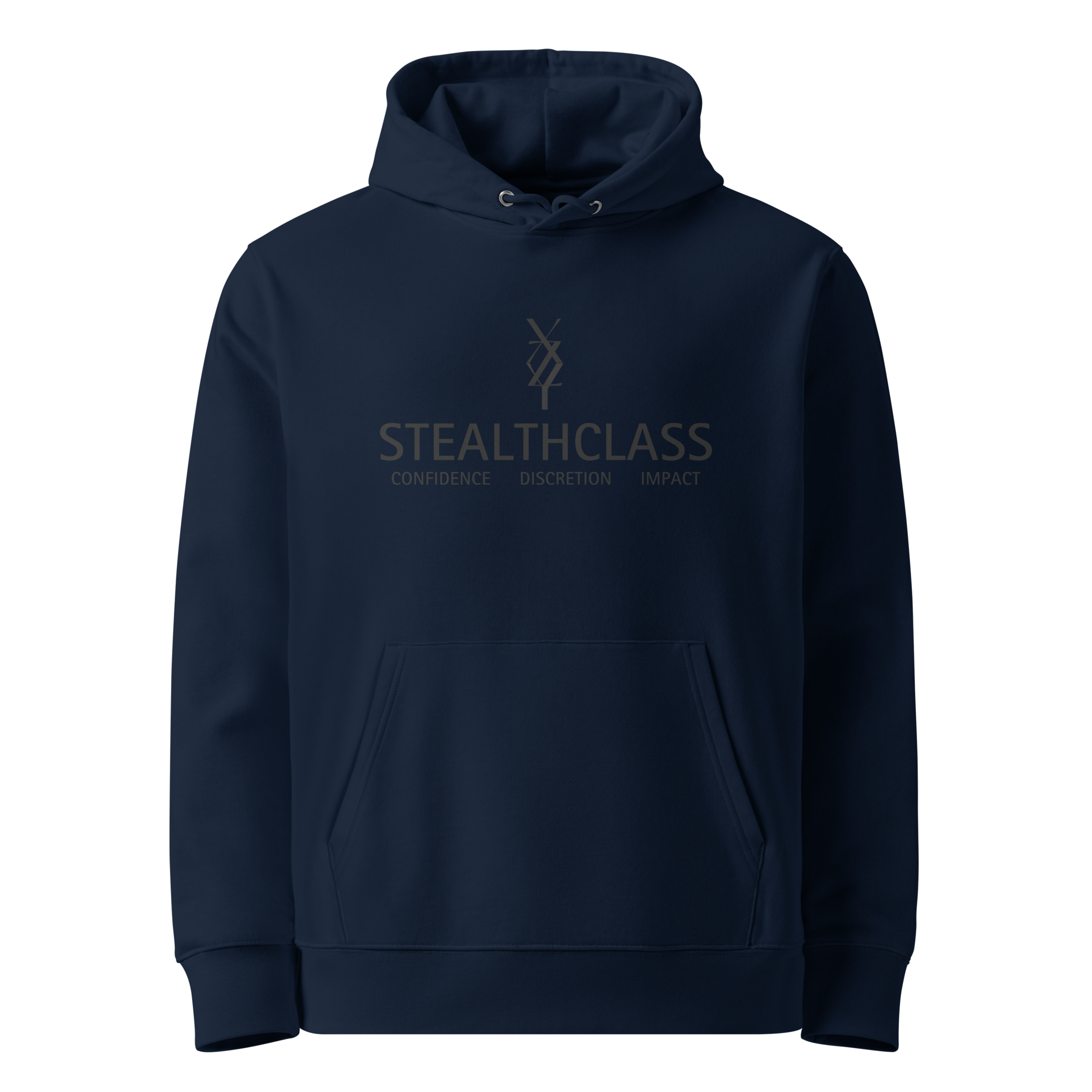 Xan Yves Zili's "StealthClass: Confidence, Discretion and Impact" Essential Eco Hoodie.